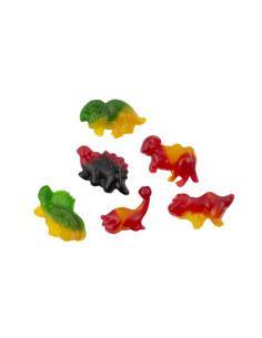 dino-jelly,caramelle-dinosauro,gommosi-frutta,blister-66g,caramelle-bambini,11-pezzi-dolci 2