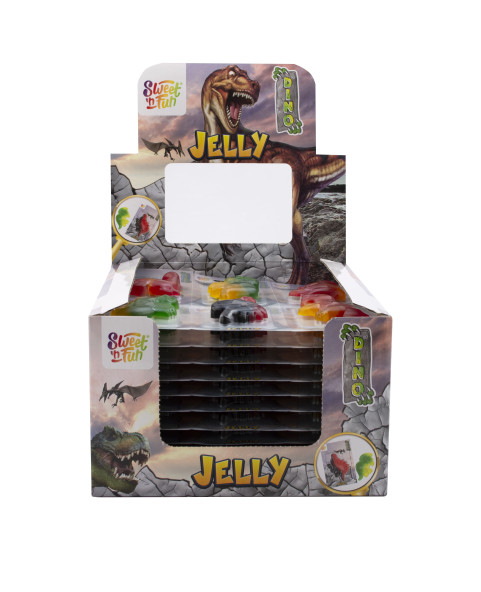 dino-jelly,caramelle-dinosauro,gommosi-frutta,blister-66g,caramelle-bambini,11-pezzi-dolci