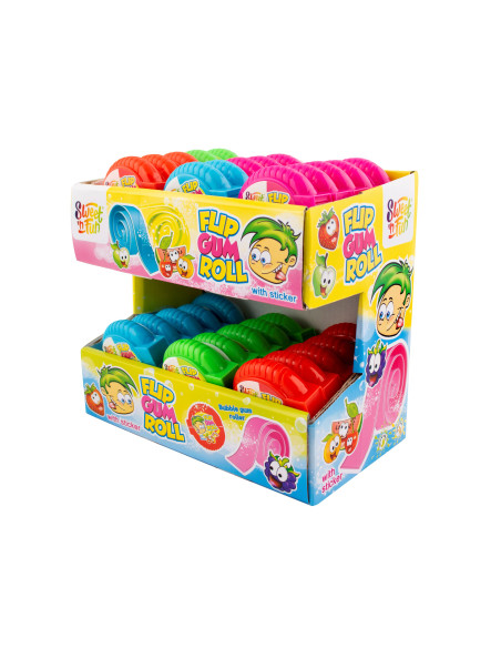 rolli-gum-flip,bubble-gum,16g,30-pezzi,gusti-frutta,candy-party