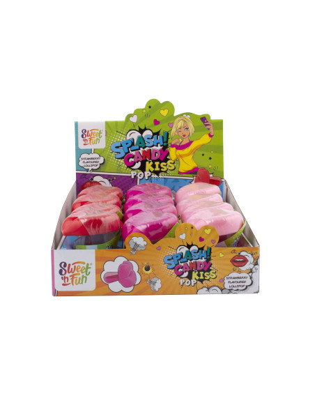 lecca lecca labbra, candy lips frutta, dolciumi colorati, articolo scenografico, caramella originale, novità banco