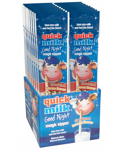 PCS 20 BLISTER STRAWS CHOCO BANANA GR 30