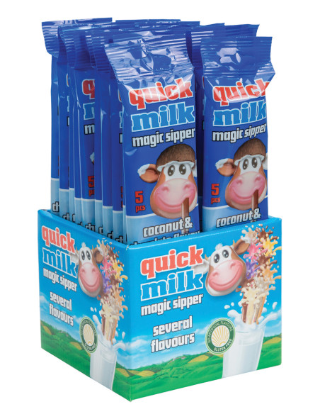 choco cocco latte, cannucce cioccolato cocco, snack latte goloso, blister cannucce dolci, gadget bambini latte