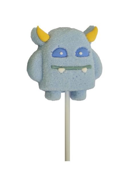 lecca mallow monster, marshmallow rainbow, candy mostriciattolo, dolciumi colorati, mallow su stecco, novità banco