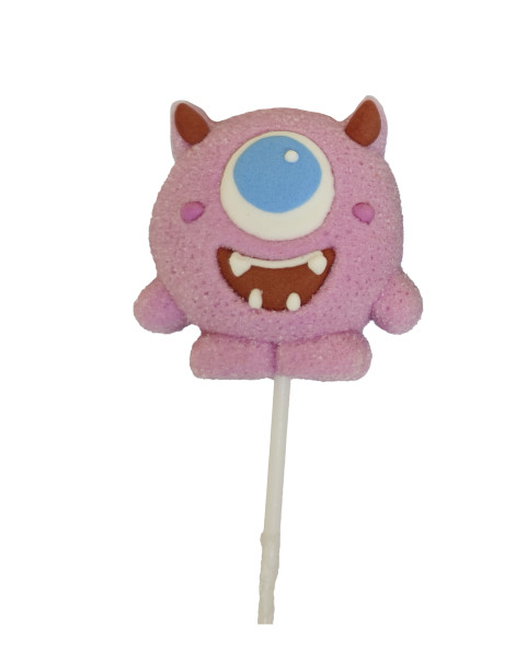 lecca mallow monster, marshmallow rainbow, candy mostriciattolo, dolciumi colorati, mallow su stecco, novità banco