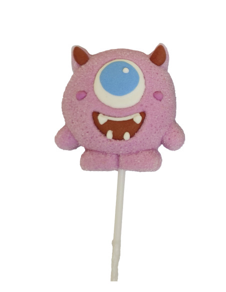 lecca mallow monster, marshmallow rainbow, candy mostriciattolo, dolciumi colorati, mallow su stecco, novità banco