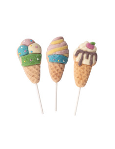 marshmallow cono gelato, lecca mallow ice cream, candy gelato frutta, dolciumi estivi, marshmallow su stecco, novità banco 2