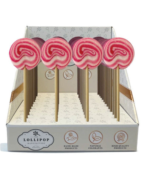 Lollipop spiral white and red gr.20...