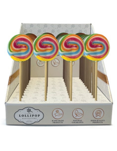 Multicolor spiral lollipop...