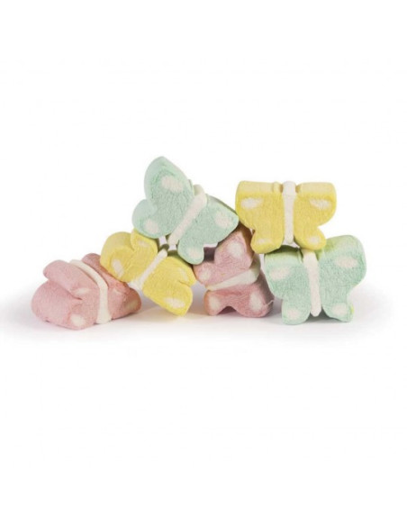 🦋 Fini Colorful Butterfly Marshmallows Soft and Gluten-Free – Colored Marshmallows | 1 Kg