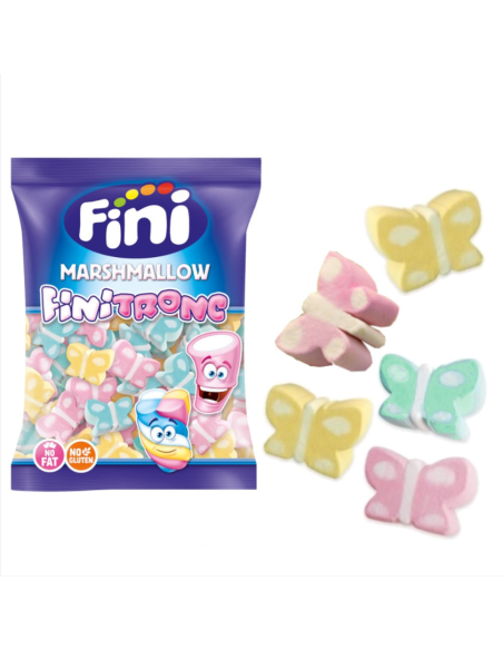 🦋 Fini Colorful Butterfly Marshmallows Soft and Gluten-Free – Colored Marshmallows | 1 Kg