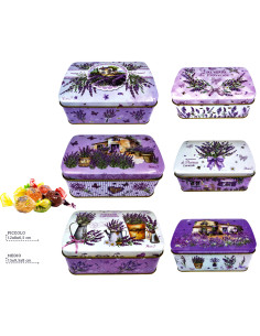 bauletti-latta-lavanda,scatole-metallo-provenza,gelatine-frutta-assortite,ingrosso-dolciumi-erboristerie,scatoline-regalo-fiori