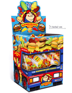 mini-burger-gummy,hamburger-gummies,novelty-candy-display,wholesale-confectionery,soft-fruit-chews,checkout-candy-burger