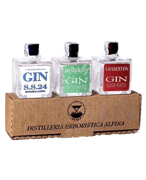 gin-set,gin-cubes,24-herbs-gin,pancalieri-mint-gin,pecetto-cherry-gin,gin-gift-box
