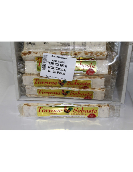 TENERO NOCCIOLA GR 100 PZ 1, Ingrosso caramelle dolciumi www.ilcaramellaio2.com.