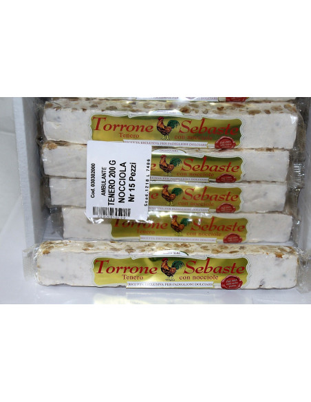 TENERO NOCCIOLA 200 GR PZ 1 Sebaste, Wholesale sweets and sweets www.ilcaramellaio2.com.