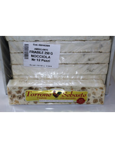 TORRONE FRIABILE GR 250 NOCCIOLA PZ 1 Sebaste,torrone-friabile,nocciola,piemonte,dolci-sfusi,tradizione