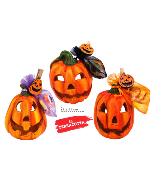 HALLOWEEN PUMPKIN CANDLE HOLDERS – 6 PCS
