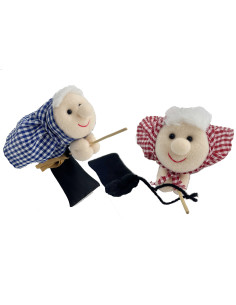 Flying Sederona Befana with Bag – 6 Pieces – 2 Colors – H 15 cm