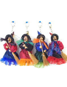 Befanelle Portachiavi – 12 Pezzi – 4 Colori Assortiti – H 15 cm