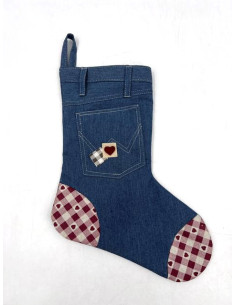 💙 Calza Jeans Cuoricino – 12 pezzi, 1 modello, altezza 35 cm