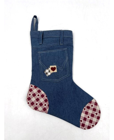 💙 Calza Jeans Cuoricino – 12 pezzi, 1 modello, altezza 35 cm