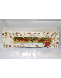 CRUMBLY NOUGAT 2.5 Kg HAZELNUT PZ 1 Sebaste, Wholesale sweets and candies www.ilcaramellaio2.com