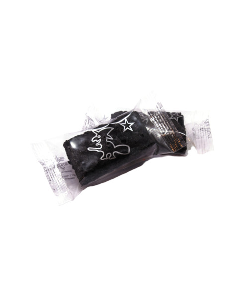 🖤 Carbone Nero di Zucchero 25 g – 100 pezzi incartati, Made in Italy 🇮🇹