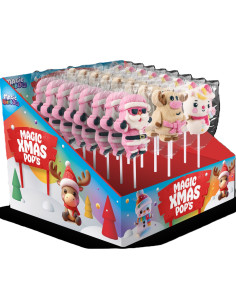 🎄🌈 Lecca Mallow Natale Magic Rainbow – Marshmallow natalizi colorati in 3 soggetti assortiti.