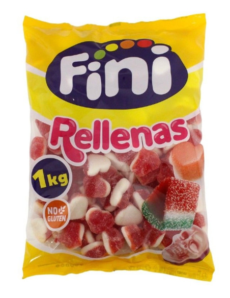 💗 Cuori gommosi alla pesca con ripieno morbido e gusto frizzante.