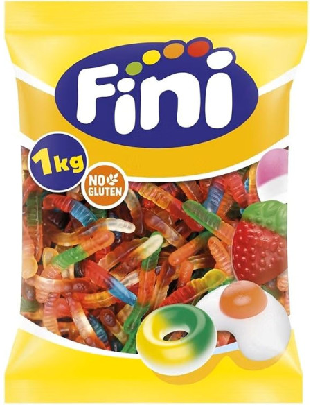 🐍 Fini Shiny Fruit Snakes with a glossy finish and fruity flavour.