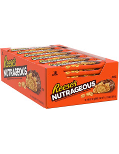 REESE'S NUTRAGEOUS 18 x 47 g – Chocolate bars with peanuts, peanut butter and caramel. 2