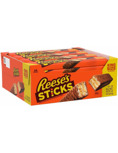 REESE'S STICKS 20 x 42 g – Crispy peanut butter wafers covered with milk chocolate. 2