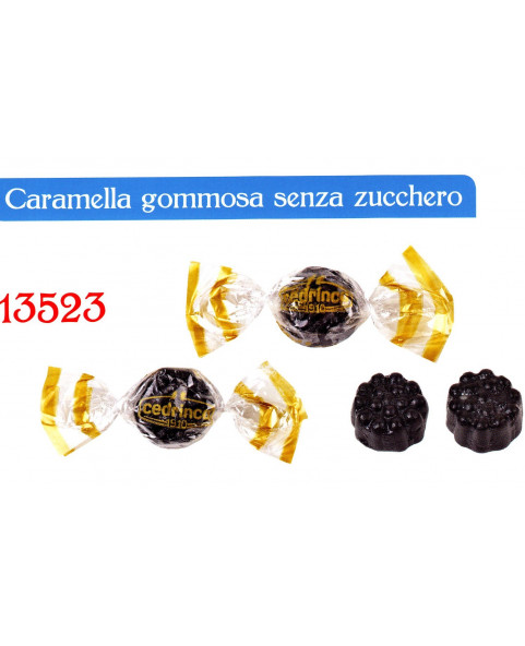 CEDRINCA-ingrosso-Caramelle incartate,cedrinca, mora, liquirizia, senza, zucchero, gommose, caramelle