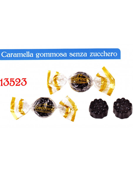 CEDRINCA-ingrosso-Caramelle incartate,cedrinca, mora, liquirizia, senza, zucchero, gommose, caramelle
