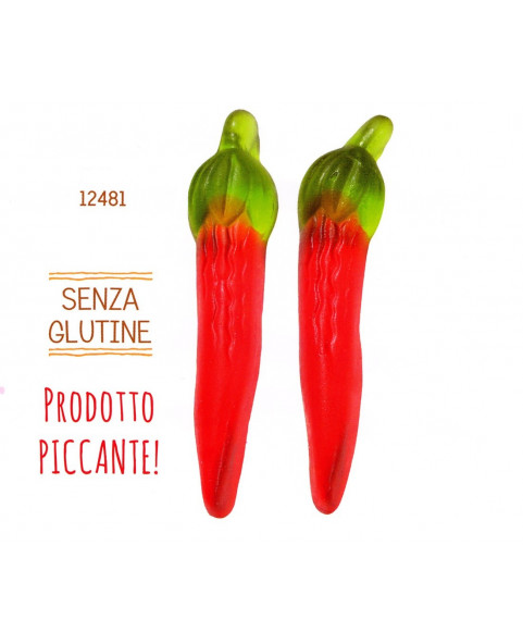 ROSSINI S-ingrosso-Caramelle gommose,peperoncino-piccante, gommoso-lucido, caramelle-frutta, finex, dolciumi-sfusi, senzaglutine