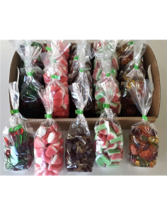 RICARICA , PZ 5 ,, GR 200 CARAMELLE GOMMOSE,ricarica-gustosa,gummi-candy,dolciumi-sfusi,gusti-assortiti,caramelle