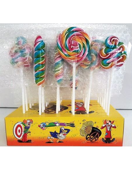lecca lecca, lecca assortiti, lollipop, dolciumi colorati, caramelle feste, candy bar, lecca medi, dolciumi ingrosso