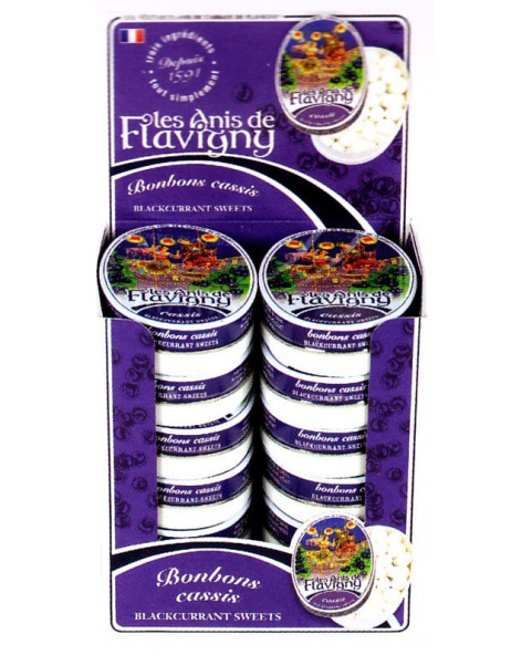 ROSSINI S-lattine-anis-de-flavigny-ribes-nero, grani-anice-confettati, caramelle-vegane-anice, espositore-anis-de-flavigny