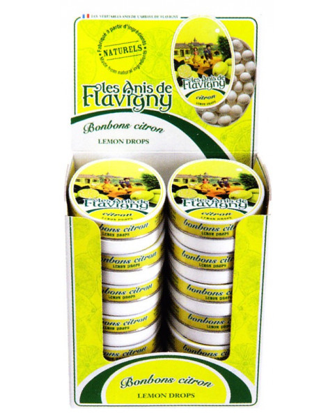ROSSINI S-lattine-anis-de-flavigny-limone, grani-anice-limone, caramelle-fruttate-anice, espositore-flavigny-limone