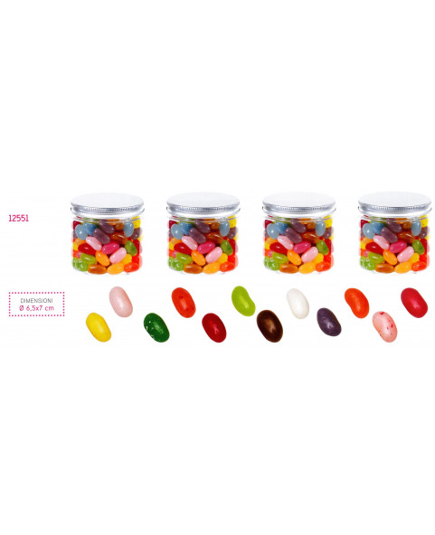 ROSSINI S-ingrosso-barattolo-jelly-beans, pastigliaggio-assortito, caramelle-colorate, dolciumi-rossinis