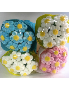 BOUQUET MARGHERITE CON BASE GR 208 MALLOW  PZ 4