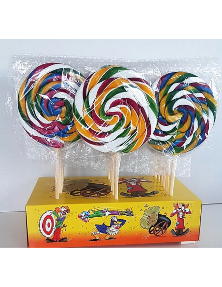 lecca lecca, lecca spirale, lecca grandi, samba, lollipop maxi, dolciumi eventi, candy bar, lecca formato maxi