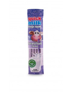 quick milk frutti di bosco, cannucce latte fruttate, blister snack dolce, gadget bambini, dolciumi colorati, snack interattivo 2