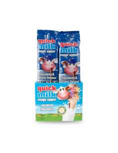 choco banana latte, cannucce cioccolato banana, snack latte goloso, blister snack dolci, gadget latte bambin
