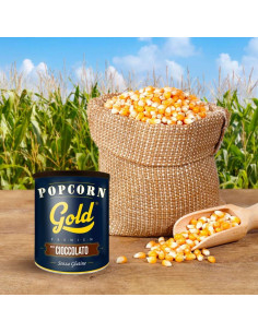 PZ 36 POPCORN GOLD PREMIUM - CIOCOLATO GR 60,popcorn, cioccolato, gold, premium, snack, funfood, 60g, 36pz