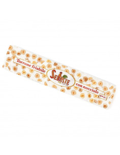 CRUMBLY NOUGAT Gr 400 HAZELNUT PZ 1 Sebaste, Wholesale sweets and candies www.ilcaramellaio2.com