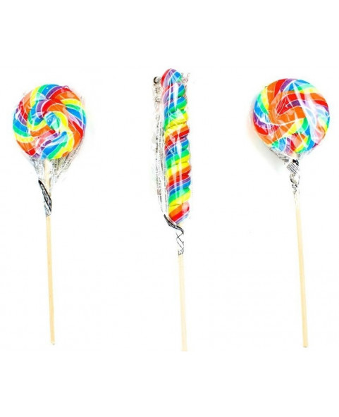 LECCA LOLLIPOP ARCOBALENO PZ 30 GR 25,lecca, lollipop, arcobaleno, frutta, colori, dolci, candy, festa