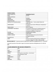 SNACK MANDORLA SGUSCIATA GR. 40 PZ. 12 2