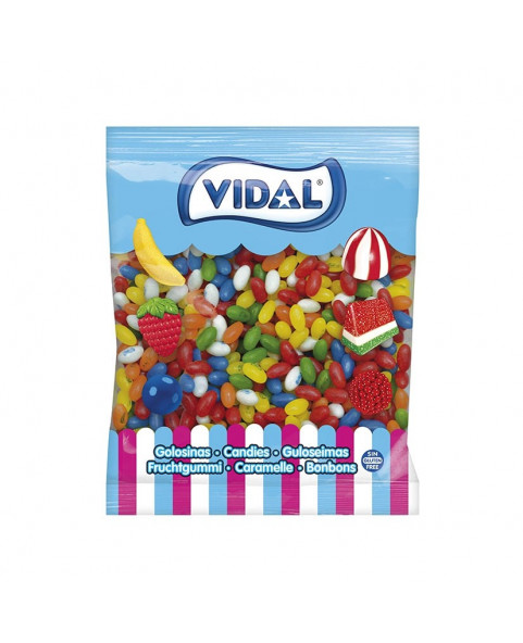 JELLY BEANS GLASFRUIT VIDAL KG.2,jelly, beans, glasfruit, caramelle, vidal, frutta, colorate, dolci