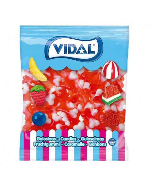 vidal-bones,strawberry-cream-gummies,bone-shaped-candy,fruity-creamy-sweets,vidal-gummy-candies,bulk-confectionery